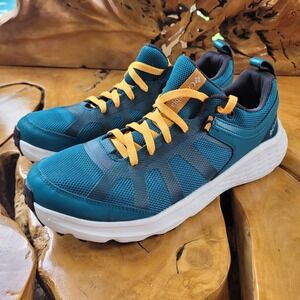 Columbia Men Konos Xcel Waterproof Shoes US 11.5 Teal Yellow Trail Outdoor Hike